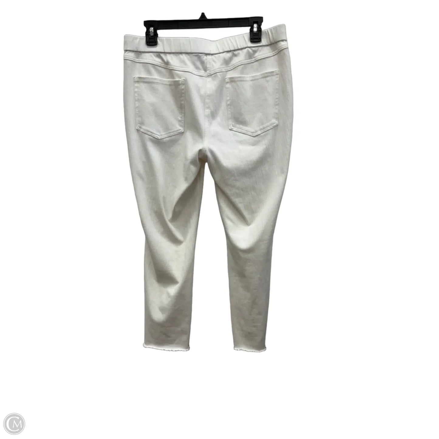 Capris By Isaac Mizrahi Live Qvc In White, Size: 14p