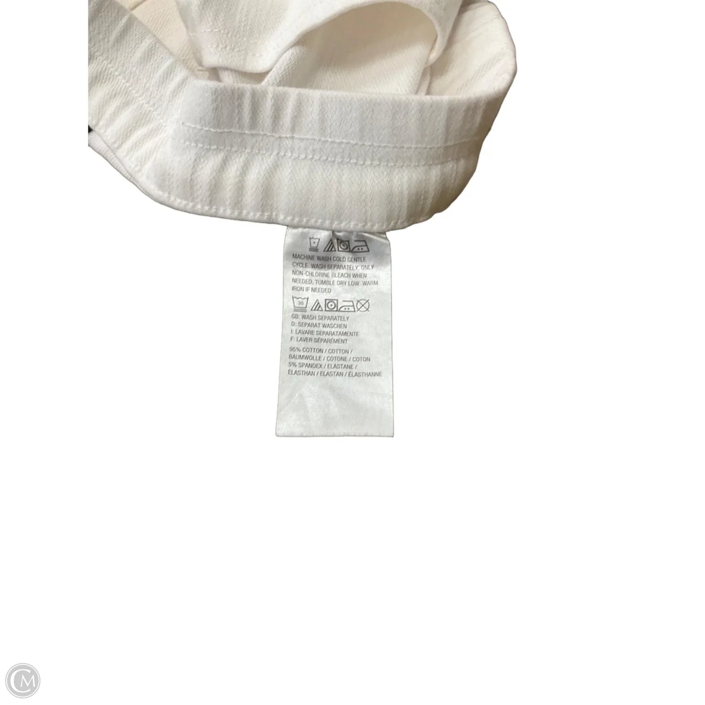 Capris By Isaac Mizrahi Live Qvc In White, Size: 14p