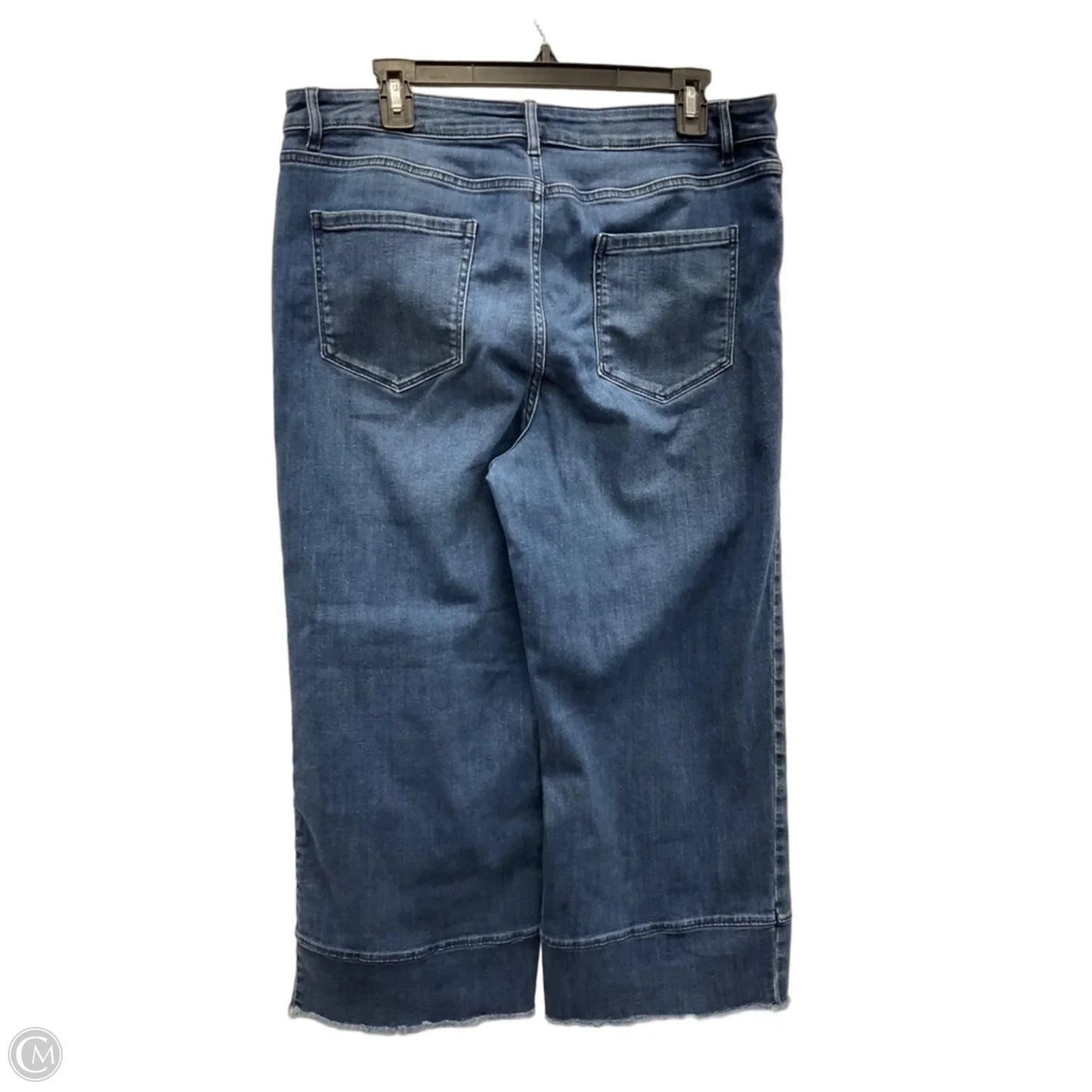 Jeans Cropped By J. Jill In Blue Denim, Size: 14