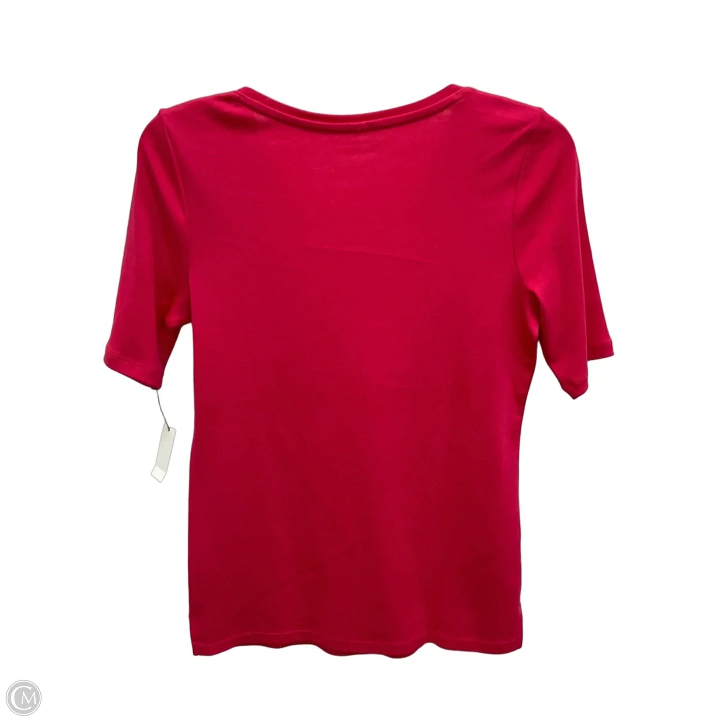 Top Short Sleeve Basic By Talbots In Pink, Size: S