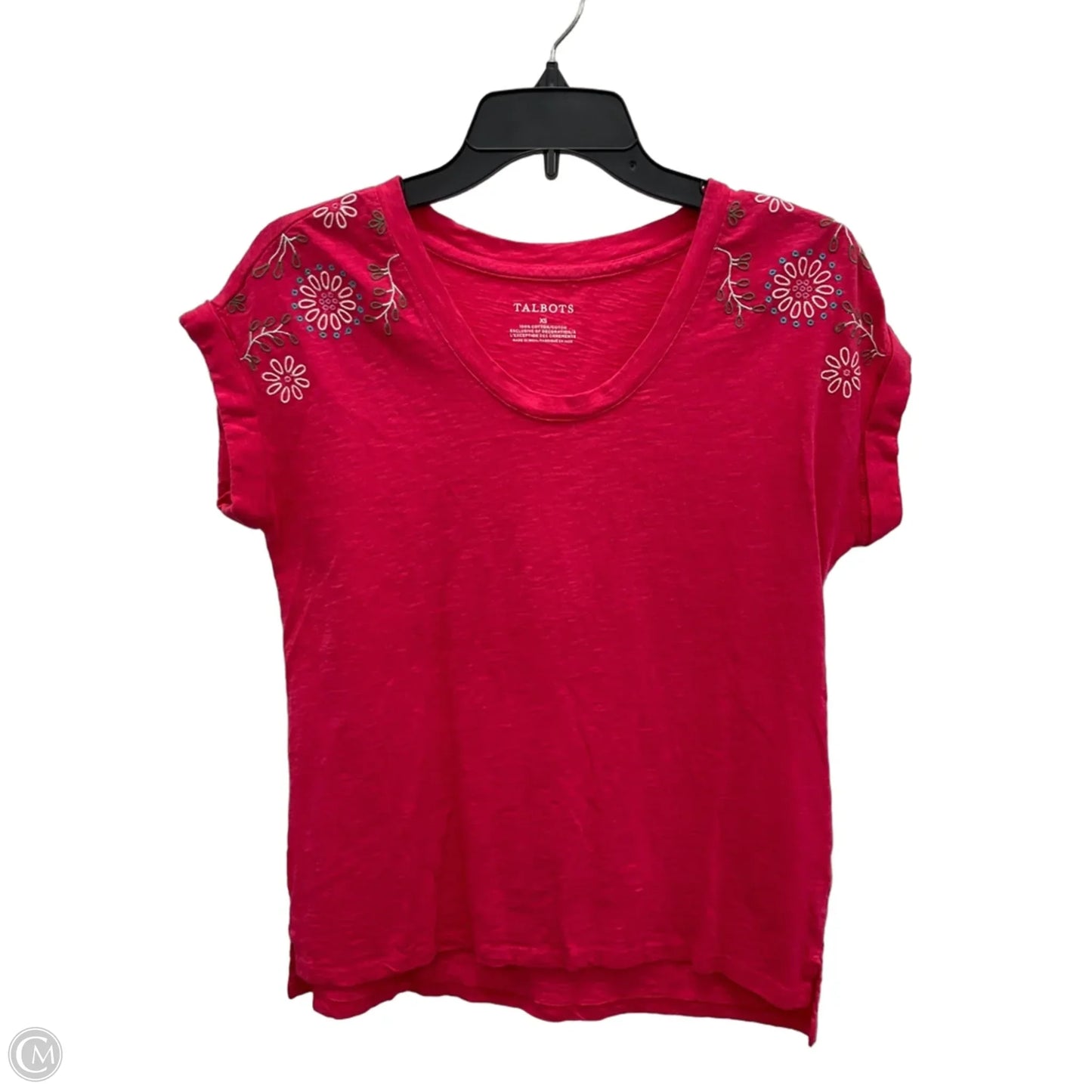 Top Short Sleeve By Talbots In Pink, Size: Xs