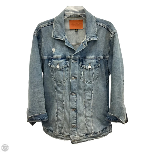 Jacket Denim By Lucky Brand In Blue Denim, Size: M