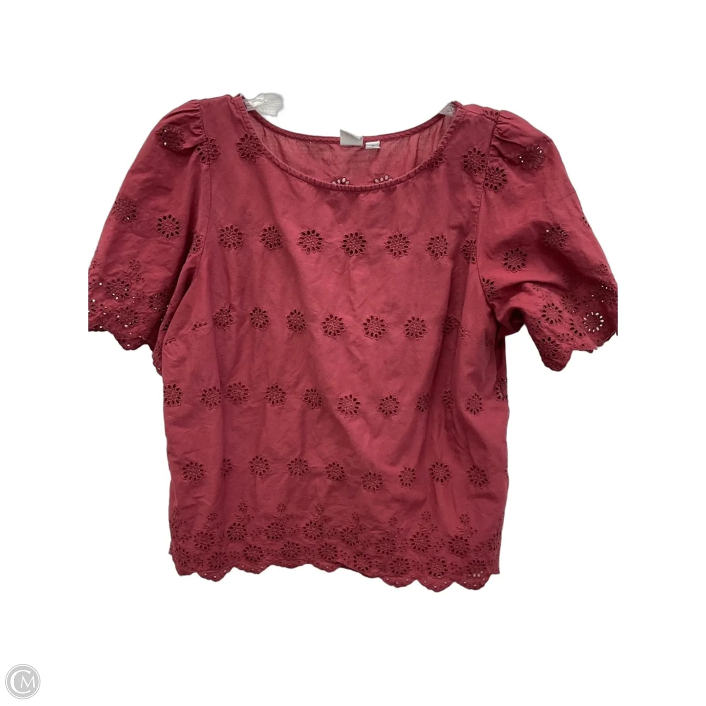 Top Short Sleeve By Gap In Red, Size: M