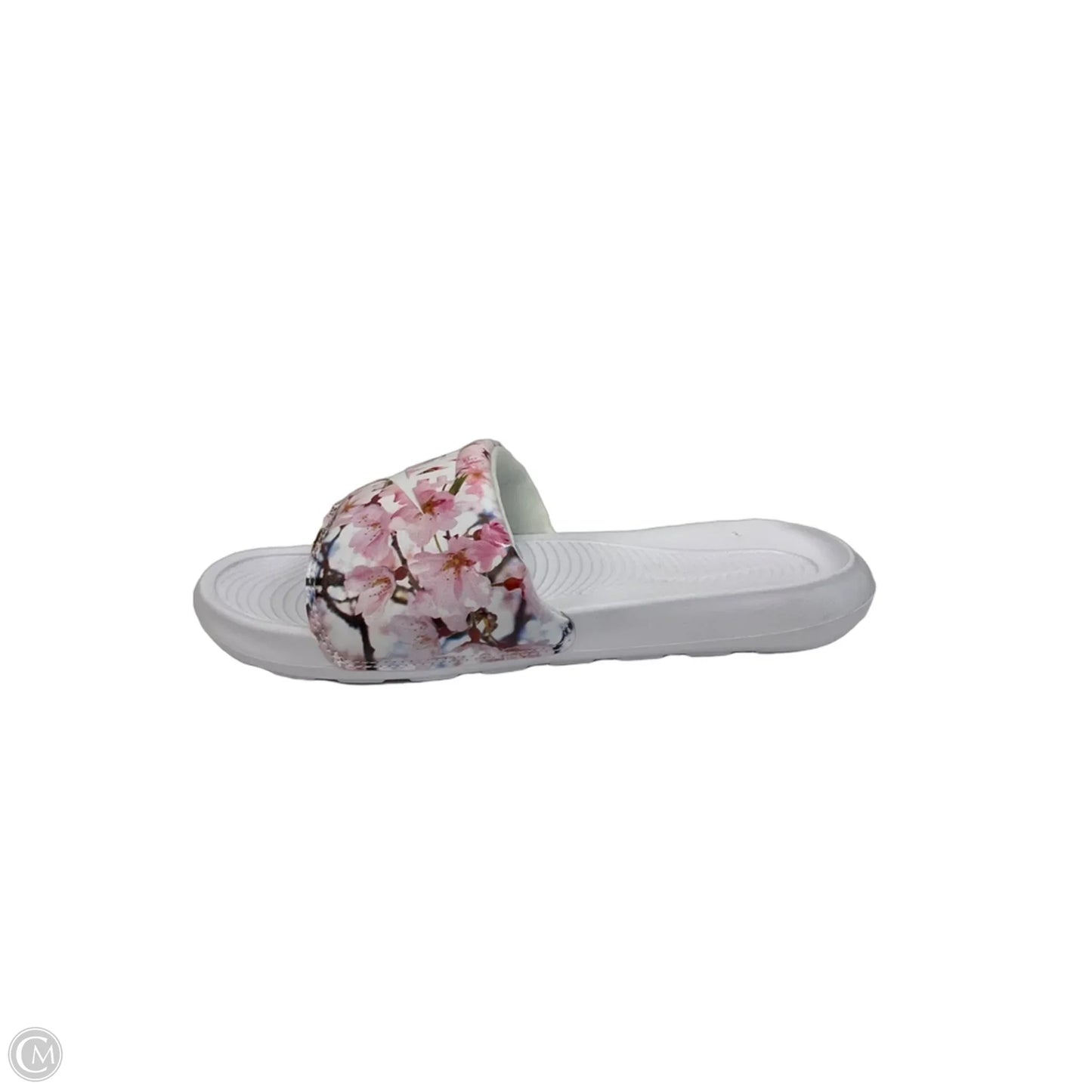 Sandals Flats By Nike In Floral Print, Size: 9