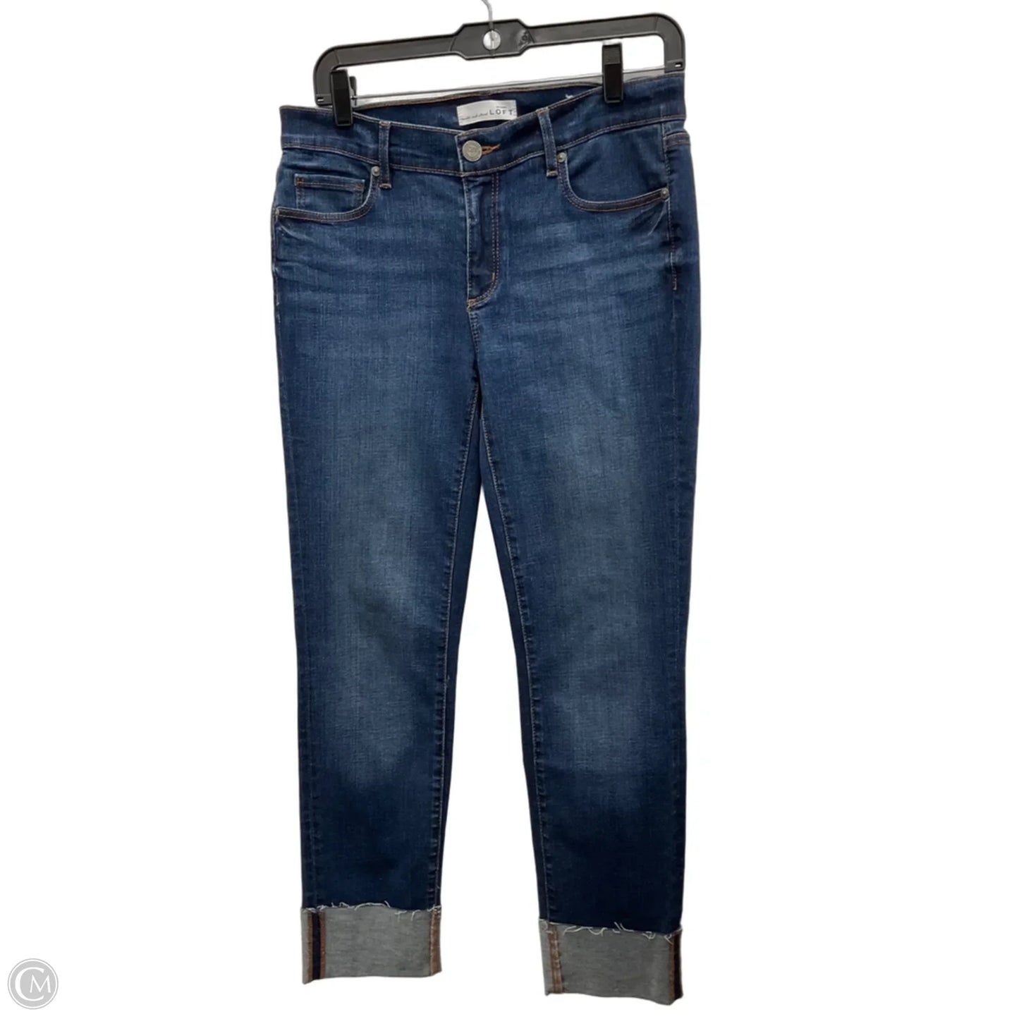 Jeans Straight By Loft In Blue Denim, Size: 6