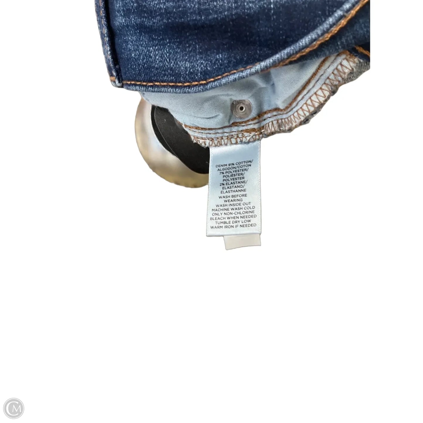 Jeans Straight By Loft In Blue Denim, Size: 6