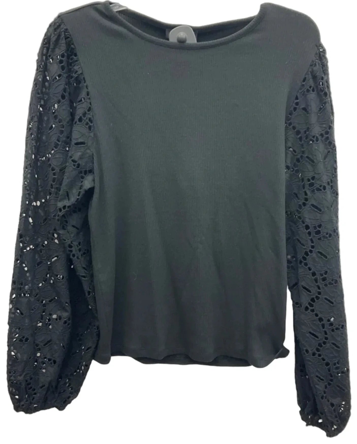 Top Long Sleeve By J. Crew In Black, Size: L