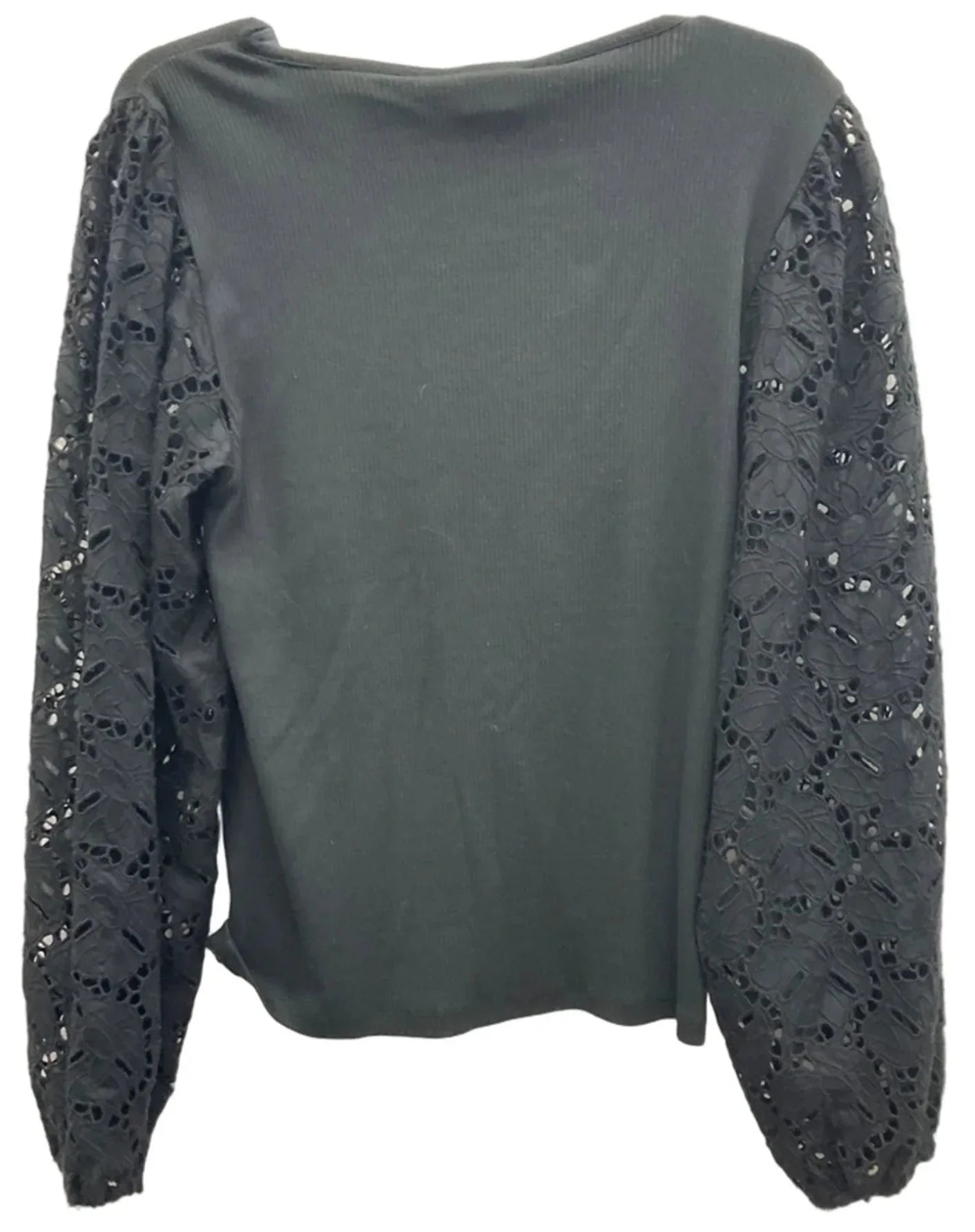 Top Long Sleeve By J. Crew In Black, Size: L