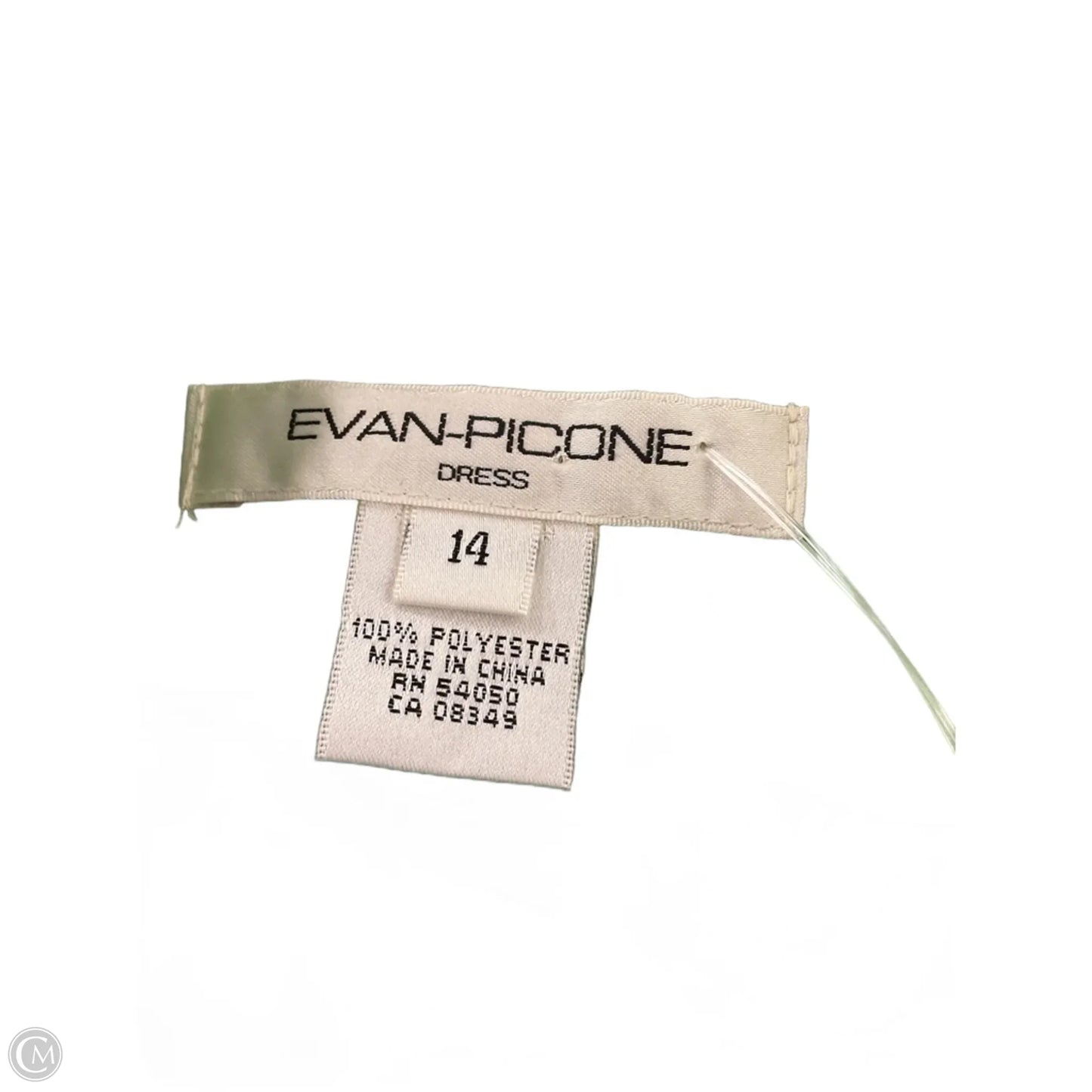 Dress Casual Midi By Evan-picone In Green & White, Size: 14