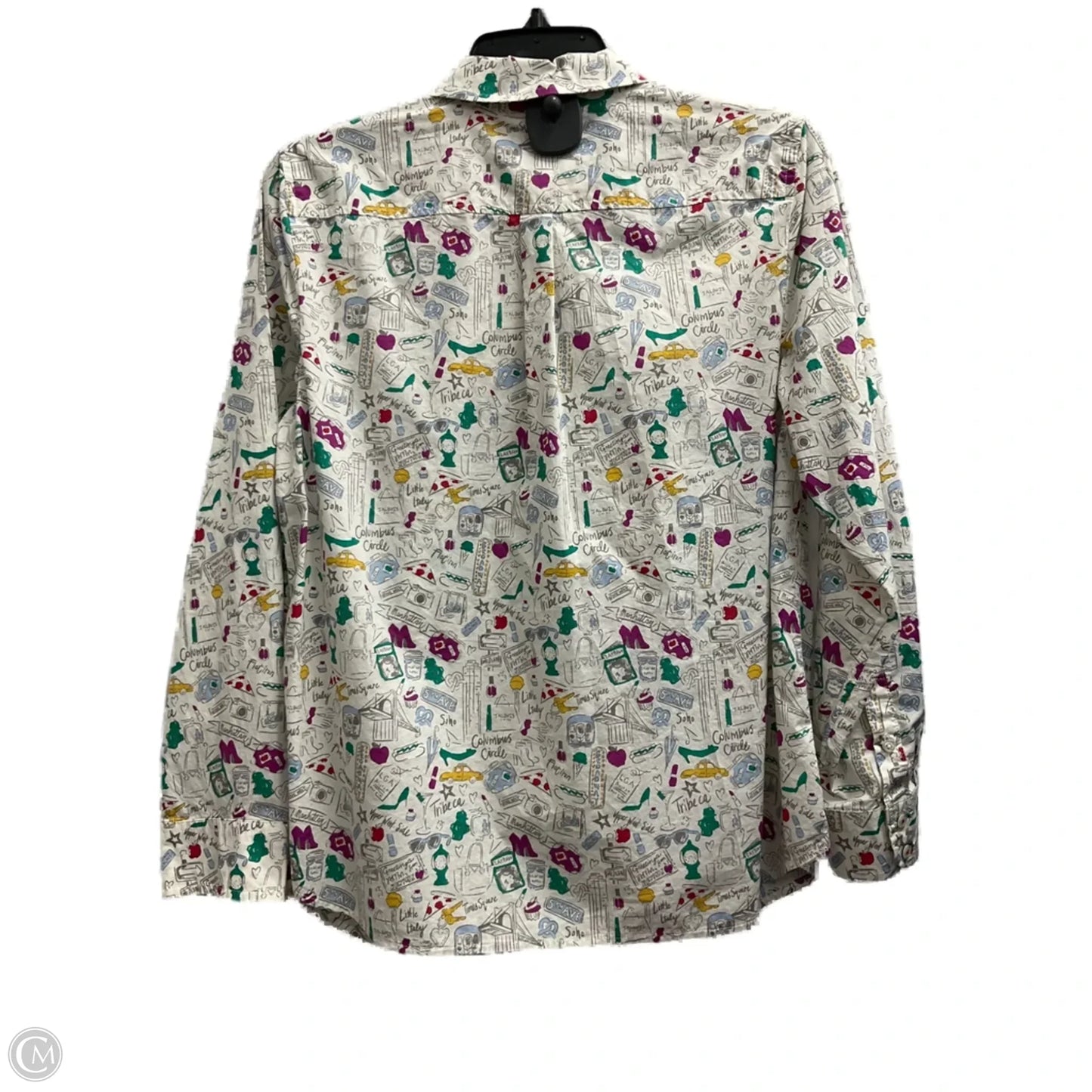 Blouse Long Sleeve By Talbots In Multi-colored, Size: Mp