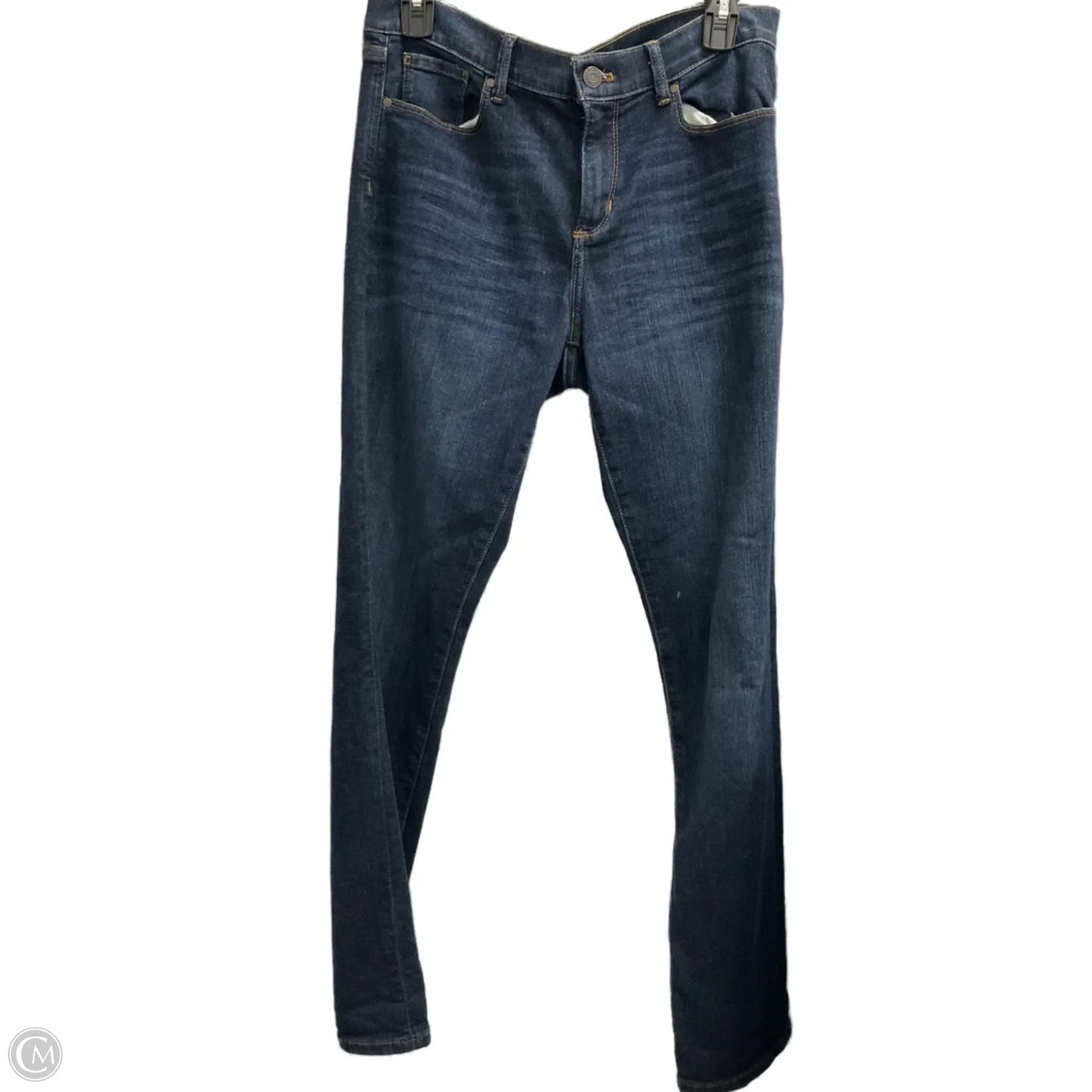 Jeans Straight By Banana Republic In Blue Denim, Size: 8