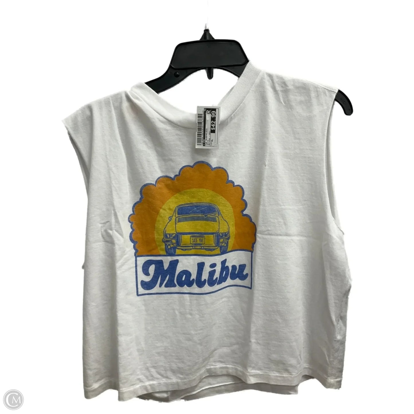 Top Sleeveless By Cma In White, Size: Xl