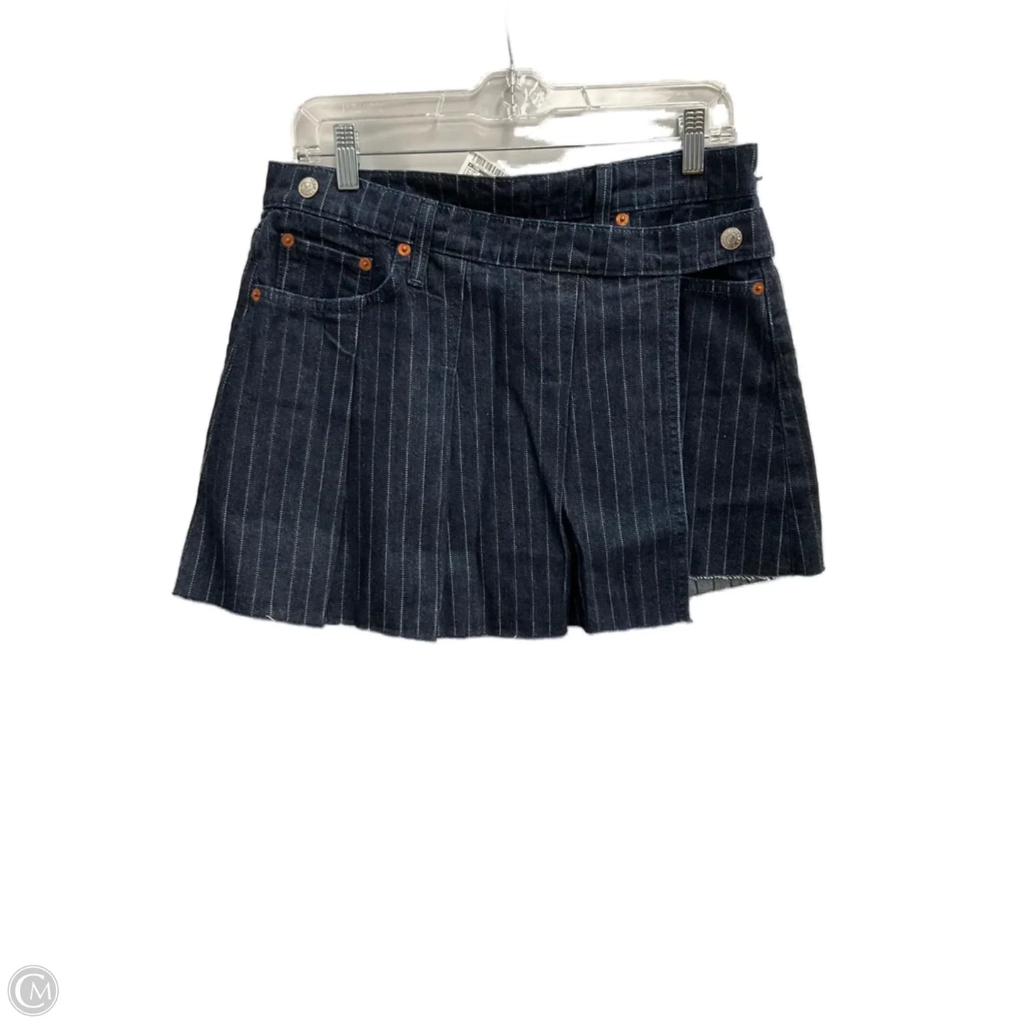 Skirt Mini & Short By Cma In Blue Denim, Size: 4