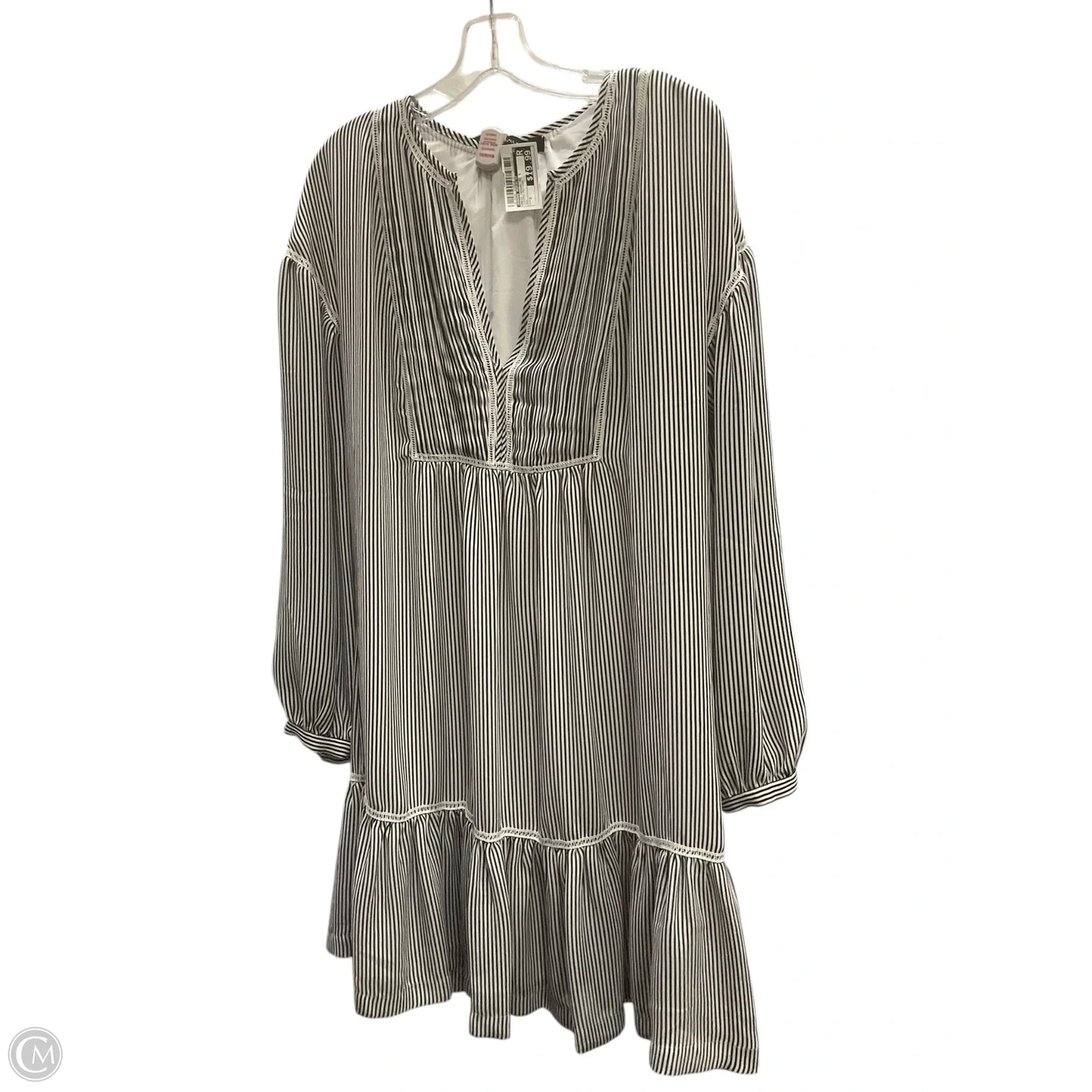 Dress Casual Midi By Banana Republic In Striped Pattern, Size: 0