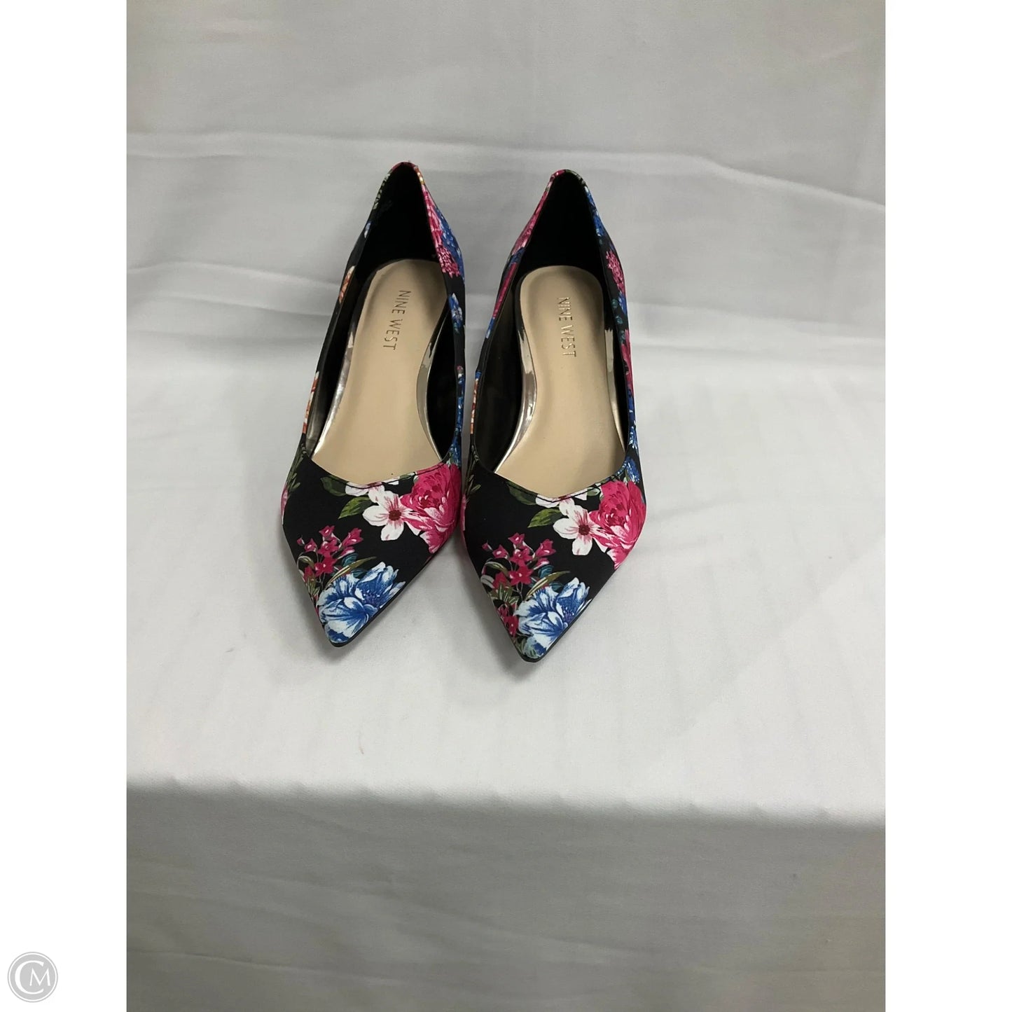 Shoes Heels Kitten By Nine West In Floral Print, Size: 7.5
