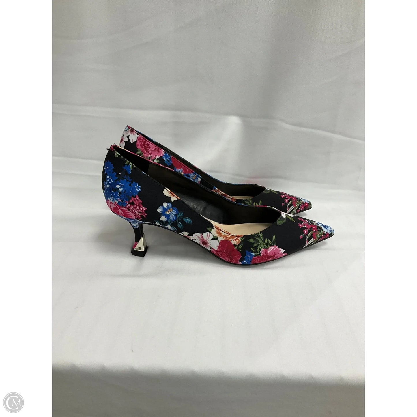Shoes Heels Kitten By Nine West In Floral Print, Size: 7.5