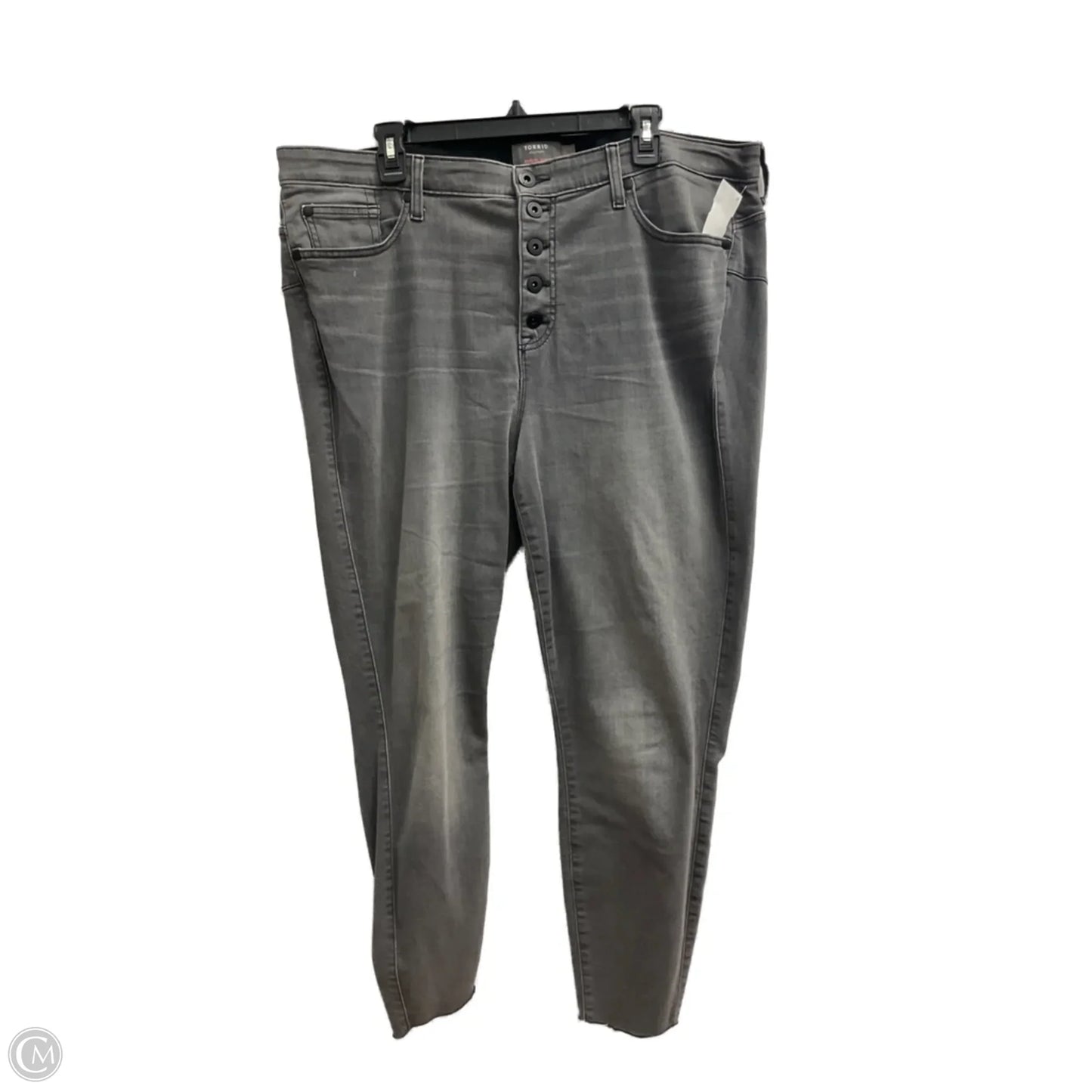 Jeans Skinny By Torrid In Grey Denim, Size: 20