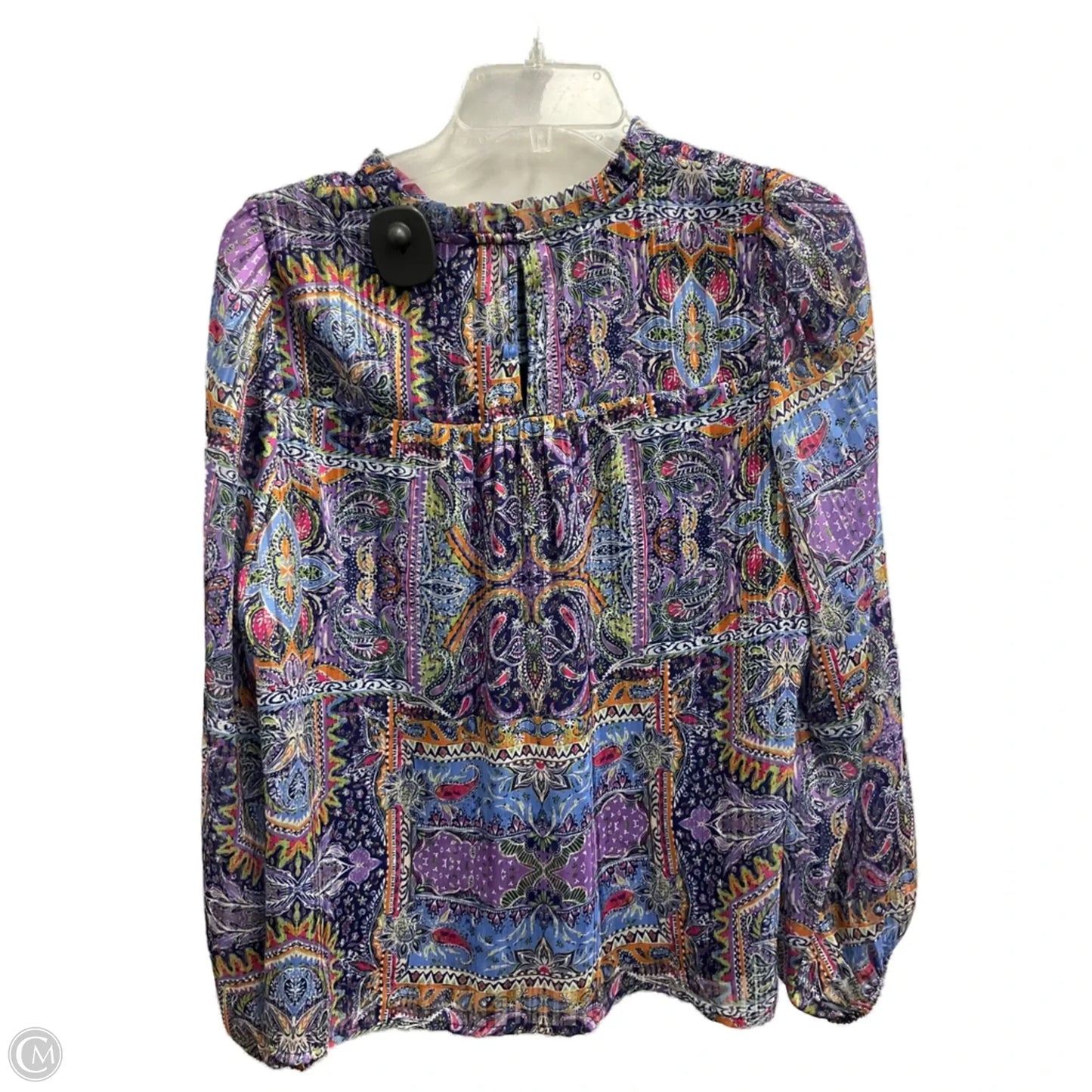 Top Long Sleeve By Skies Are Blue In Multi-colored, Size: S