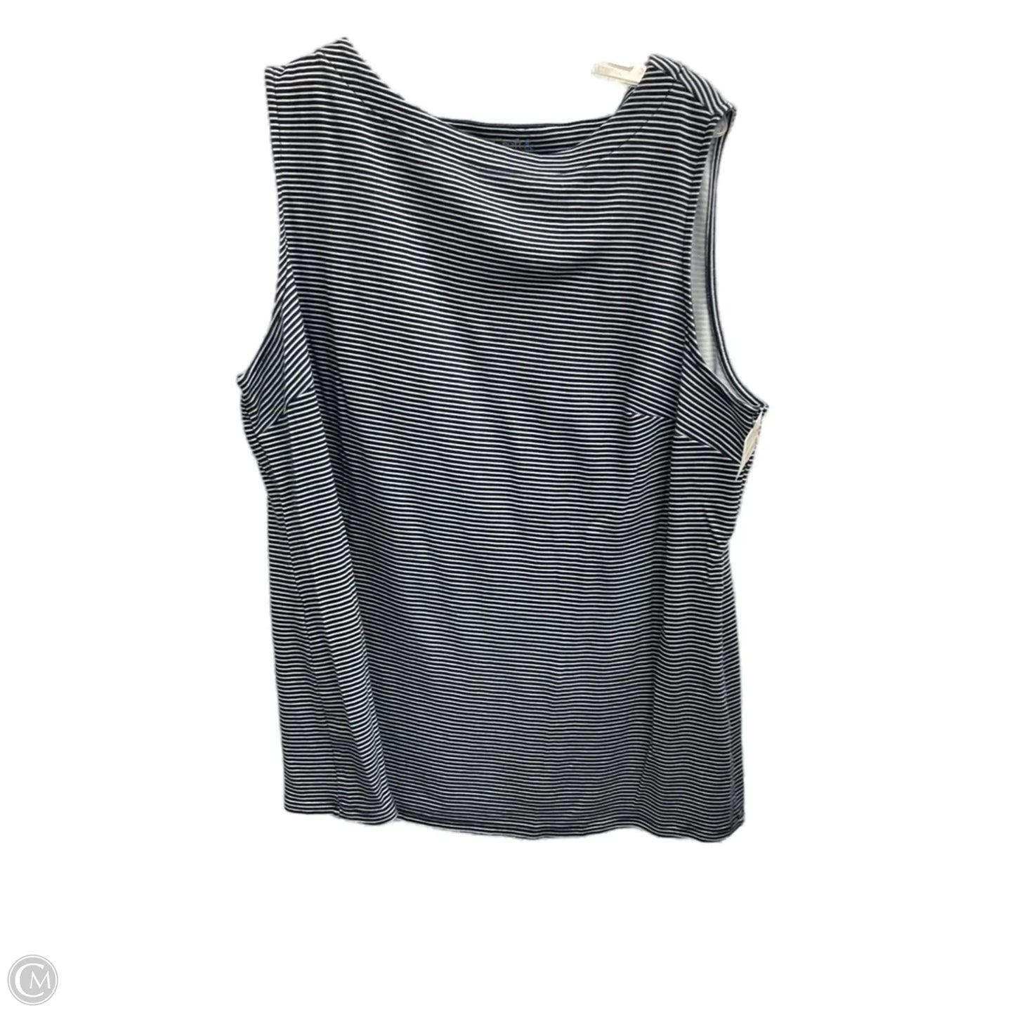 Top Sleeveless Basic By Croft And Barrow In Blue, Size: 1x