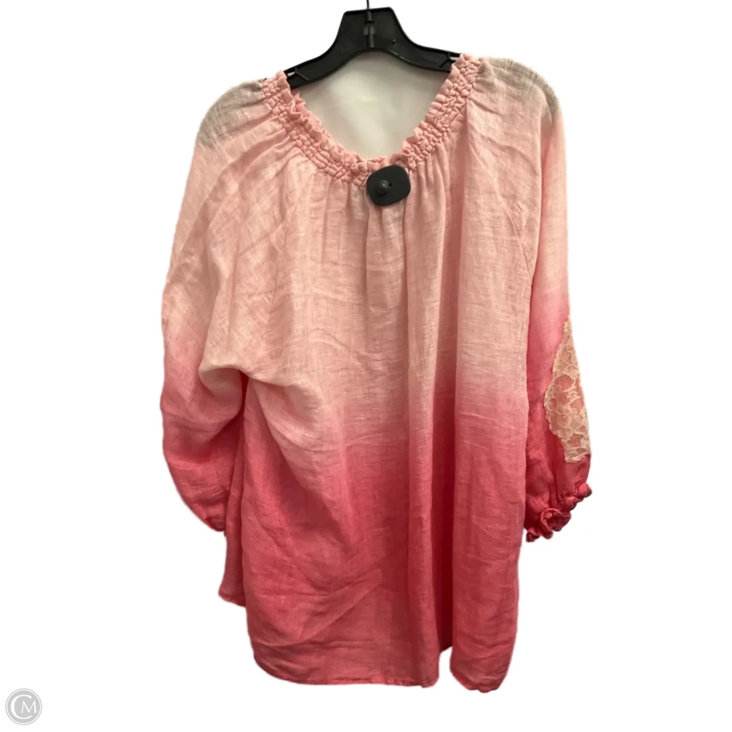 Top Long Sleeve By Chicos In Pink, Size: Xl