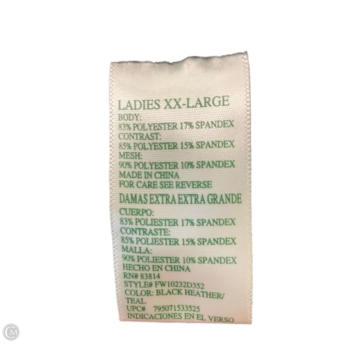 Athletic Leggings Capris By Tangerine In Grey, Size: Xxl