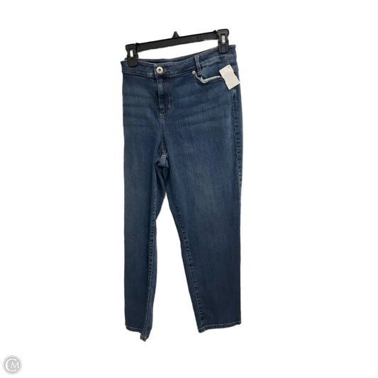 Jeans Straight By J. Jill In Blue Denim, Size: 16