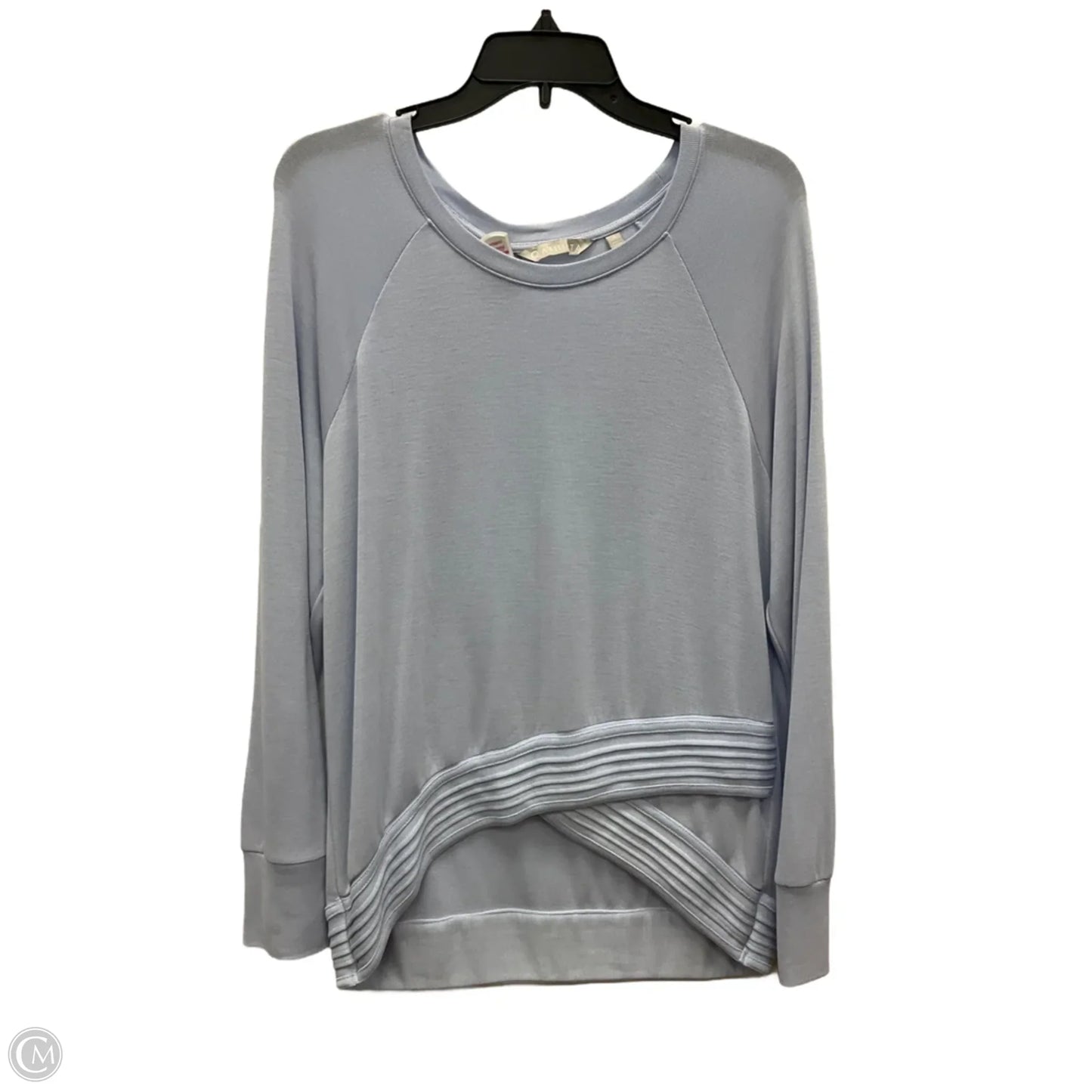 Athletic Top Long Sleeve Collar By Athleta In Purple, Size: M