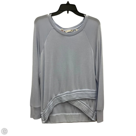 Athletic Top Long Sleeve Collar By Athleta In Purple, Size: M