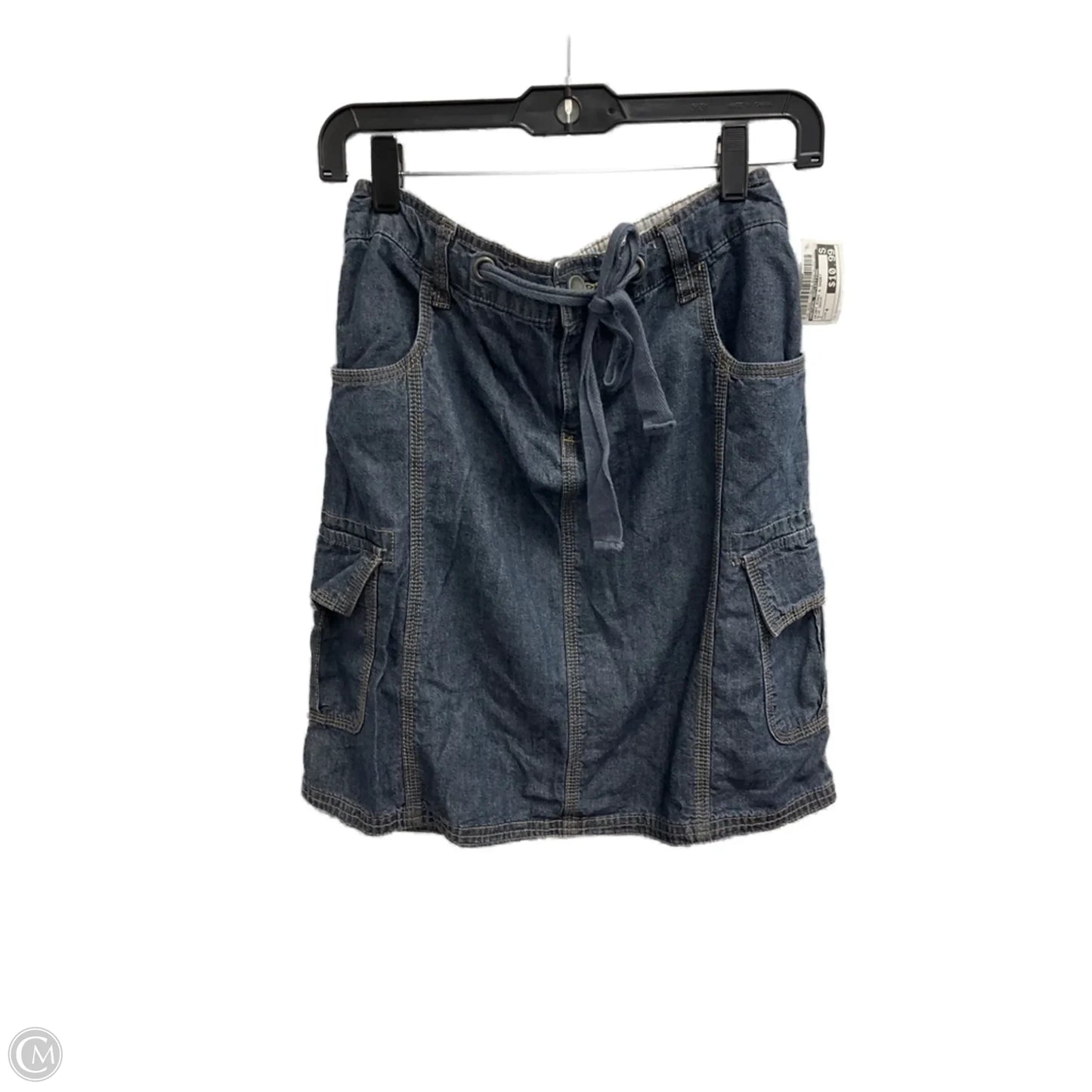 Skirt Mini & Short By Natural Reflections In Blue Denim, Size: 4