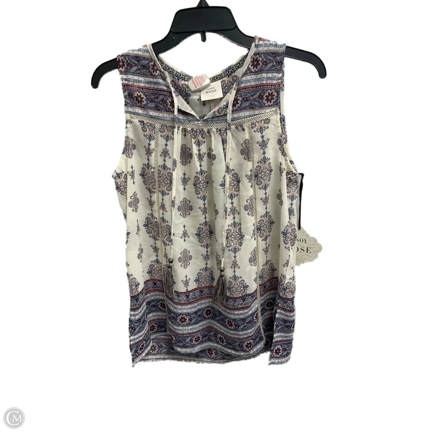 Top Sleeveless By Knox Rose In Blue, Size: S