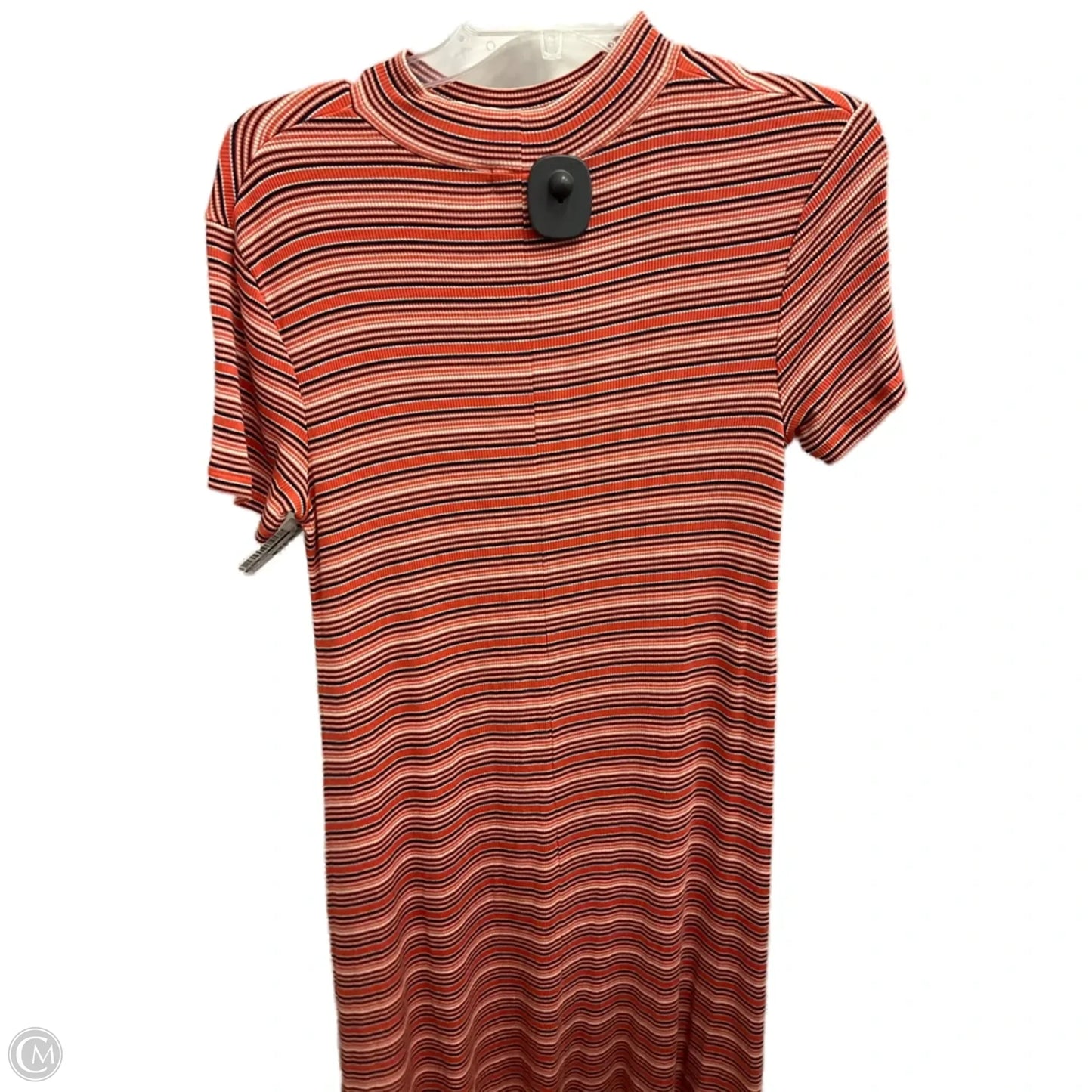 Dress Casual Midi By Falls Creek In Striped Pattern, Size: M