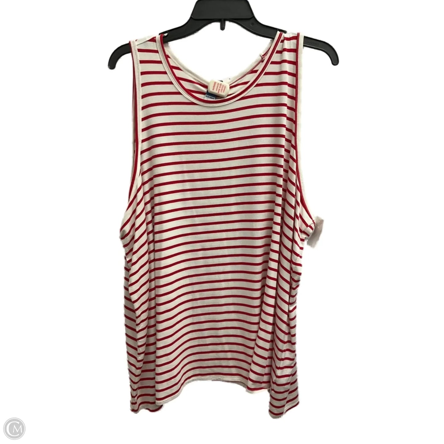 Top Sleeveless Basic By Old Navy In Striped Pattern, Size: Xxl