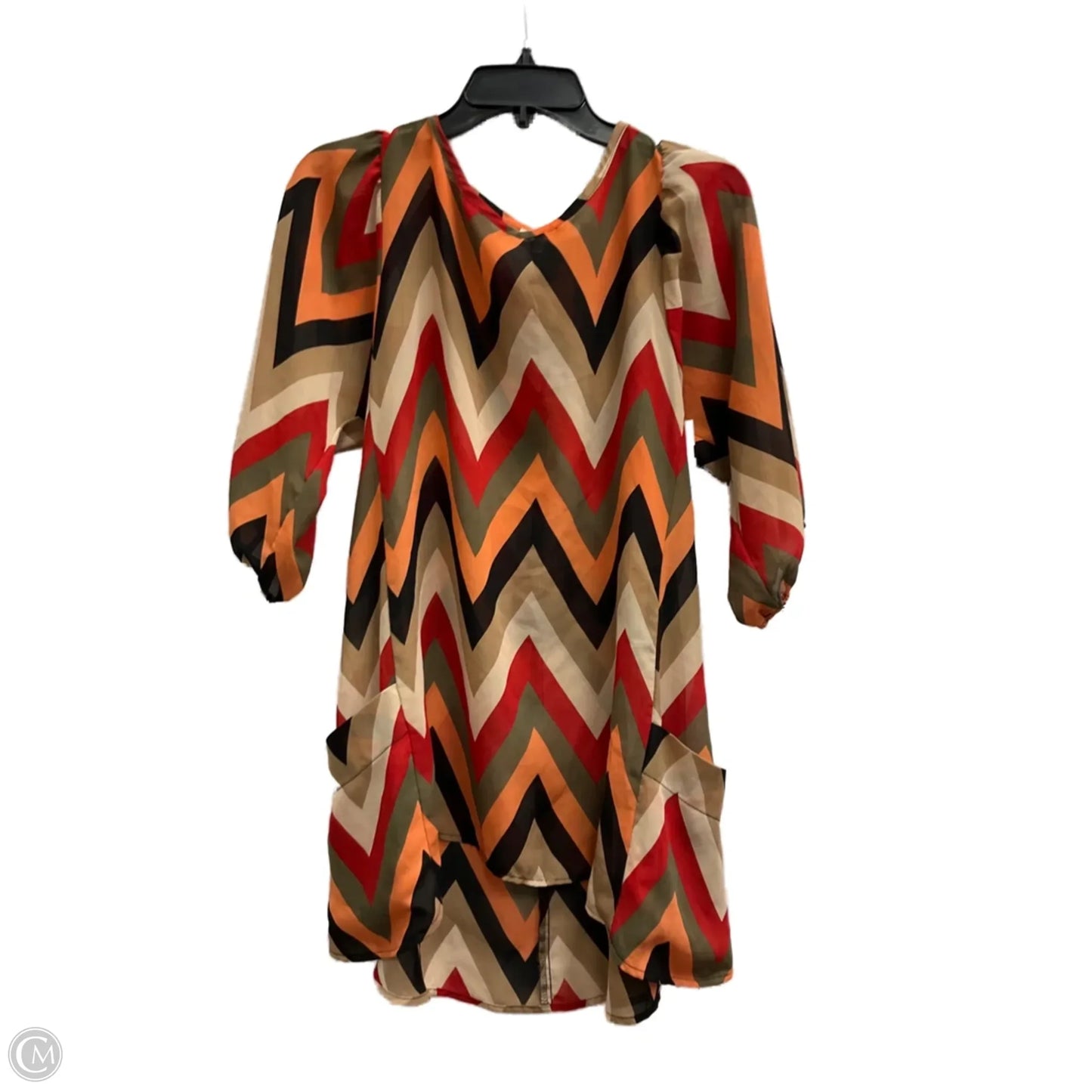 Top 3/4 Sleeve By Lily White In Multi-colored, Size: M