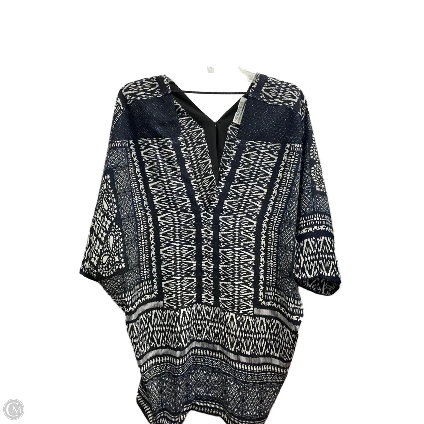 Top Short Sleeve By Rose And Olive In Blue, Size: 1x