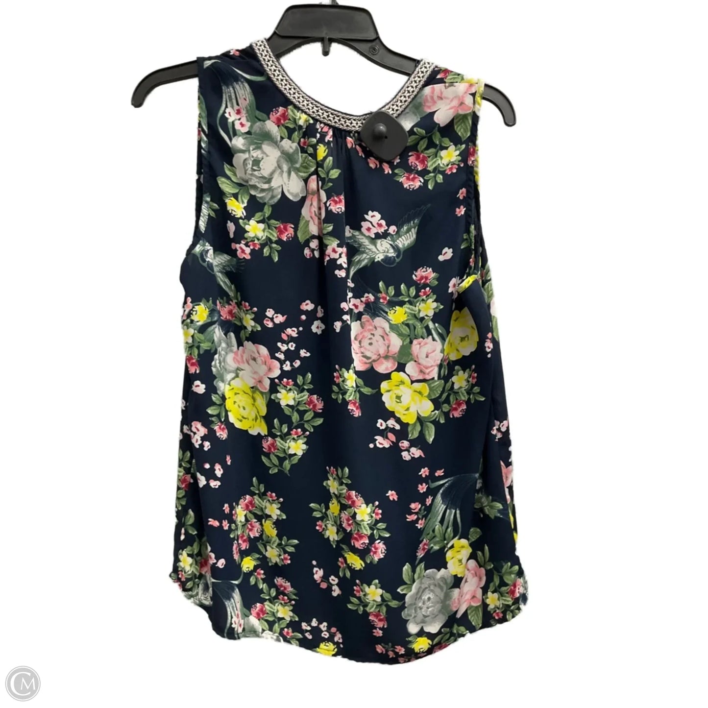 Top Sleeveless By Dr2 In Floral Print, Size: L