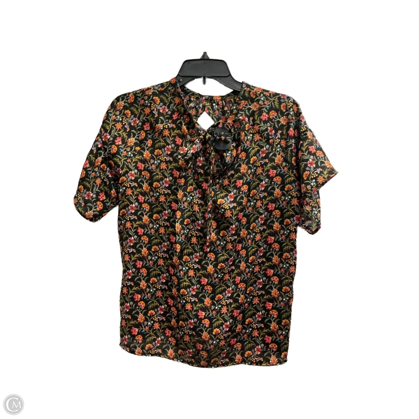 Top Short Sleeve By Loft In Floral Print, Size: Sp