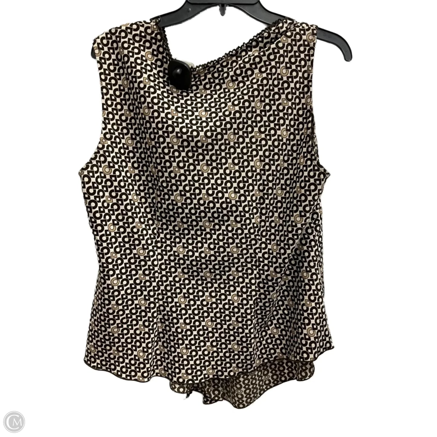 Top Sleeveless By Cato In Brown, Size: Xl