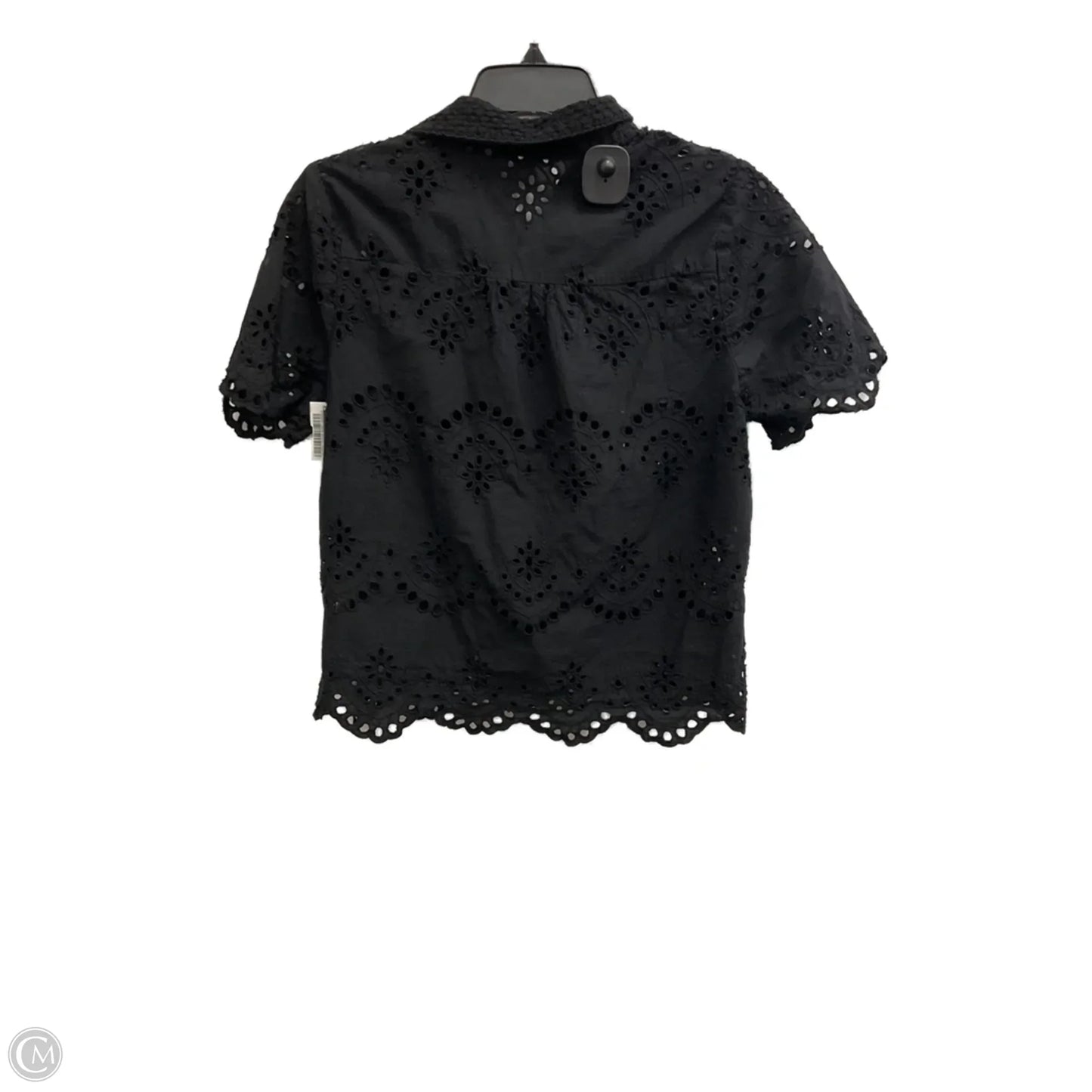 Top Short Sleeve By Adiva In Black, Size: M