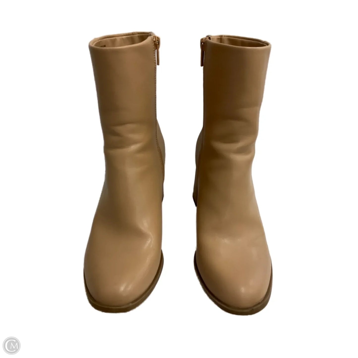 Boots Ankle Heels By A New Day In Tan, Size: 9