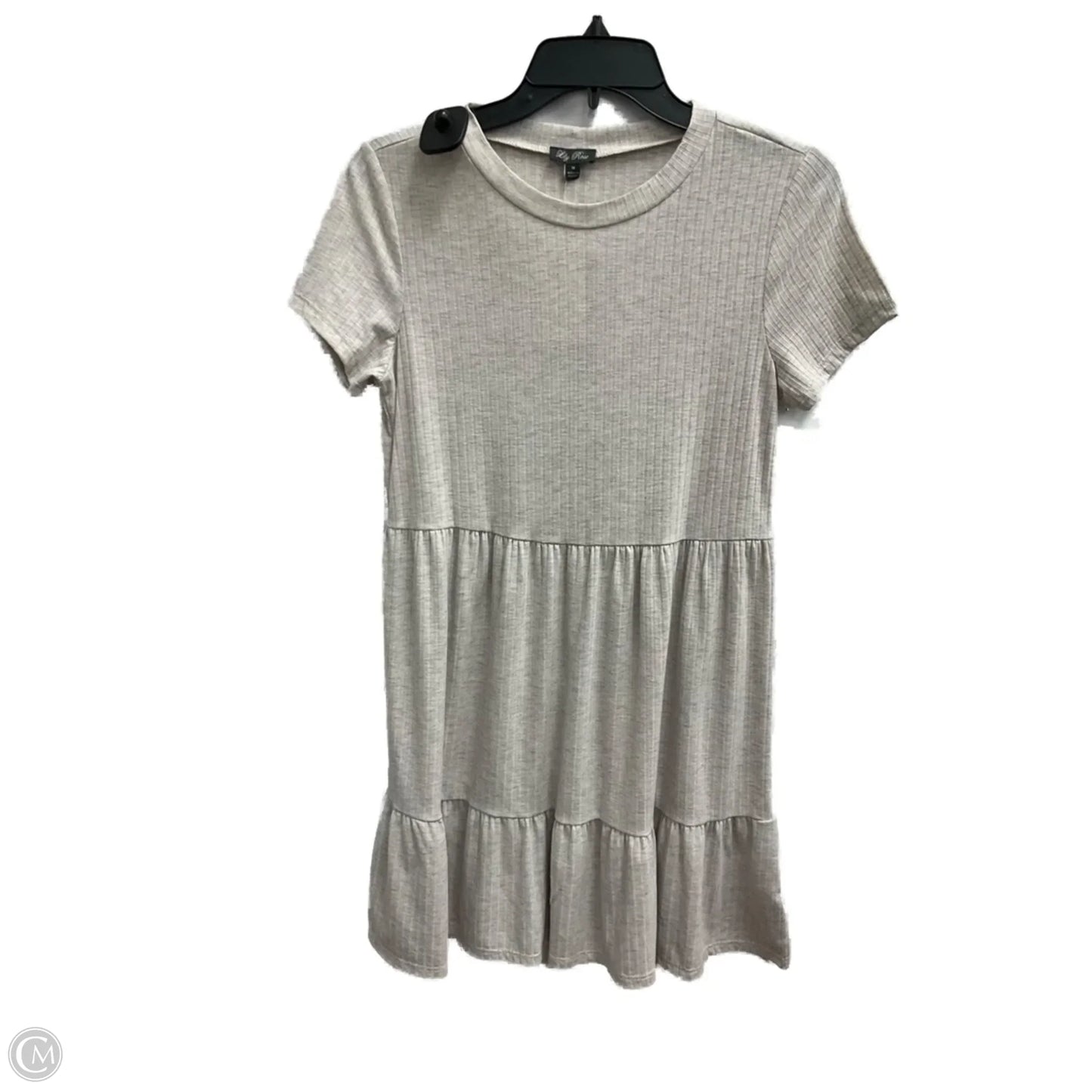 Dress Casual Short By Lily Rose In Taupe, Size: M