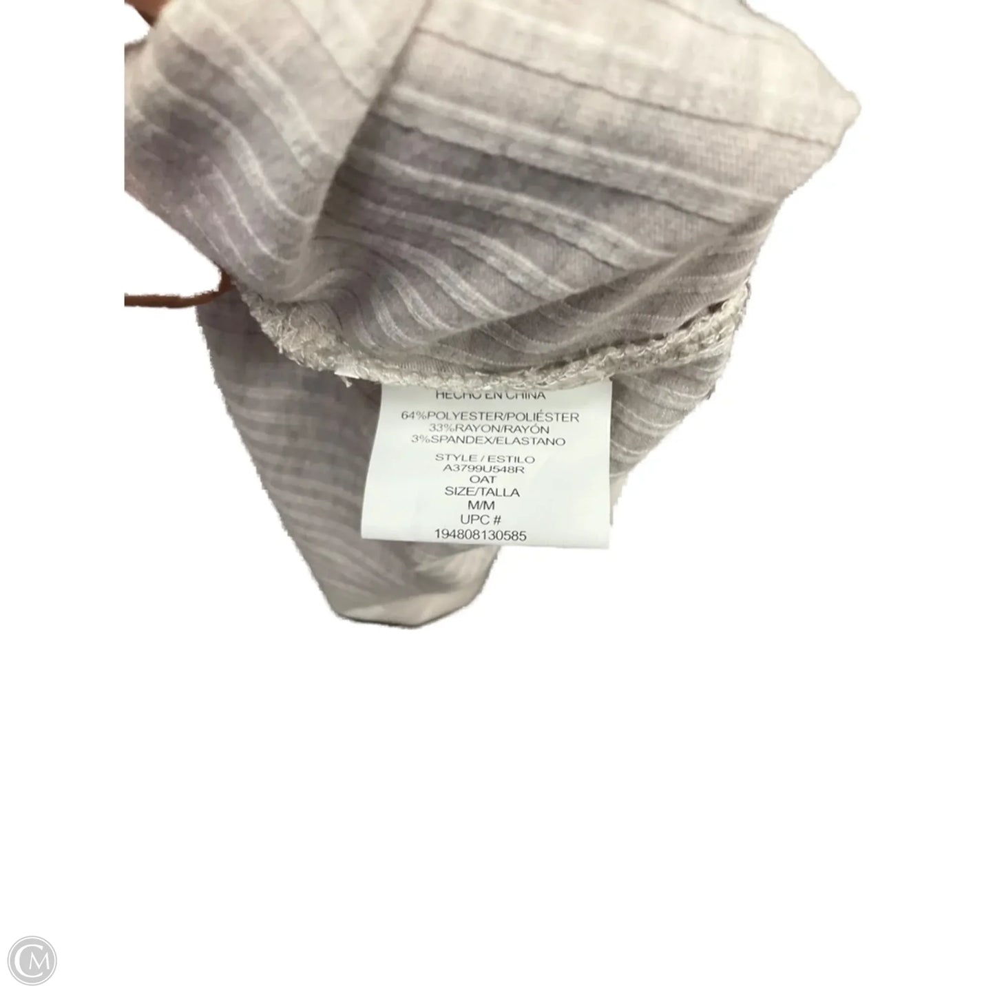 Dress Casual Short By Lily Rose In Taupe, Size: M