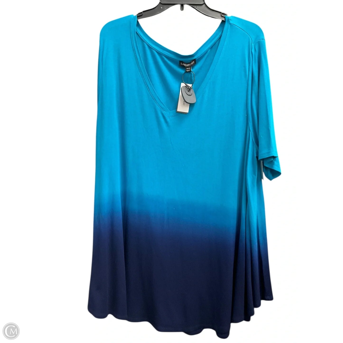 Top Short Sleeve By Lane Bryant In Blue, Size: 22