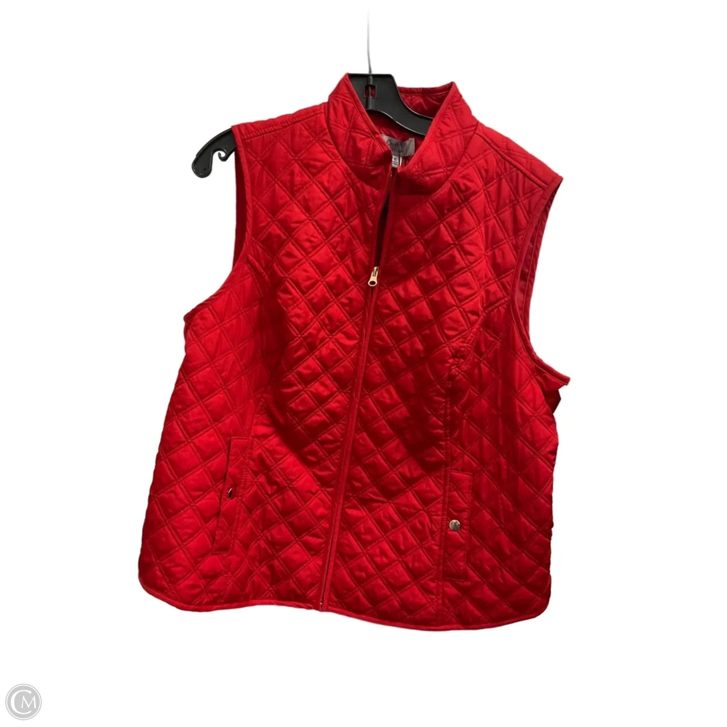 Vest Puffer & Quilted By Croft And Barrow In Red, Size: Xl