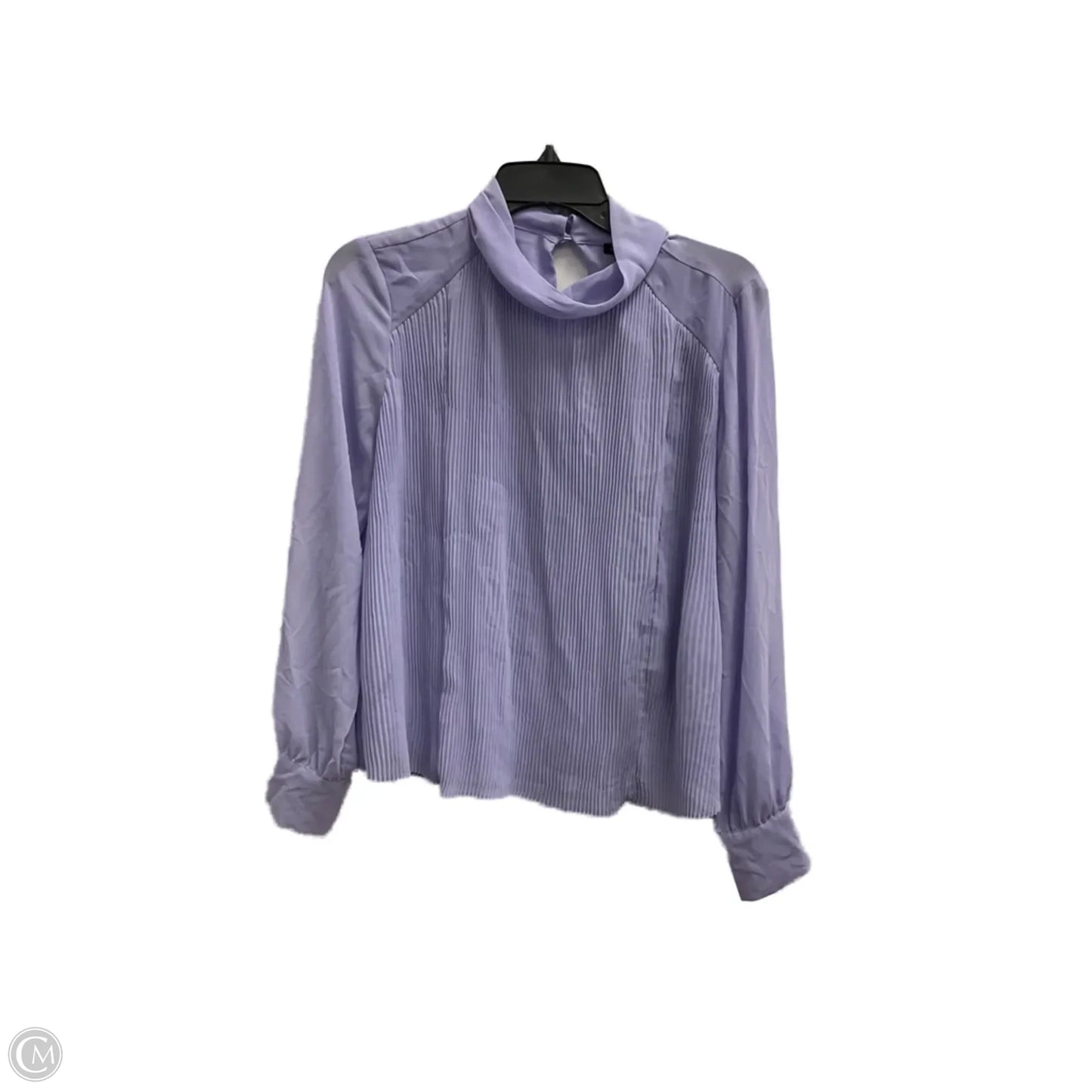Top Long Sleeve By Ann Taylor In Purple, Size: S
