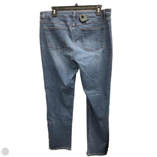 Jeans Straight By Talbots In Blue Denim, Size: 18
