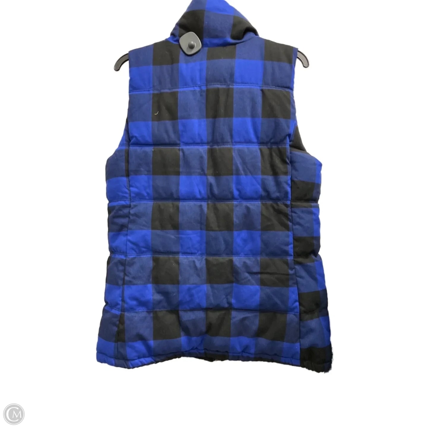 Vest Puffer & Quilted By Old Navy In Checkered Pattern, Size: L