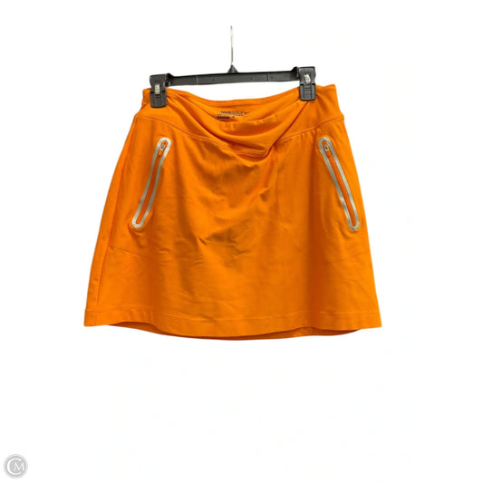 Athletic Skort By Nike Apparel In Orange, Size: M