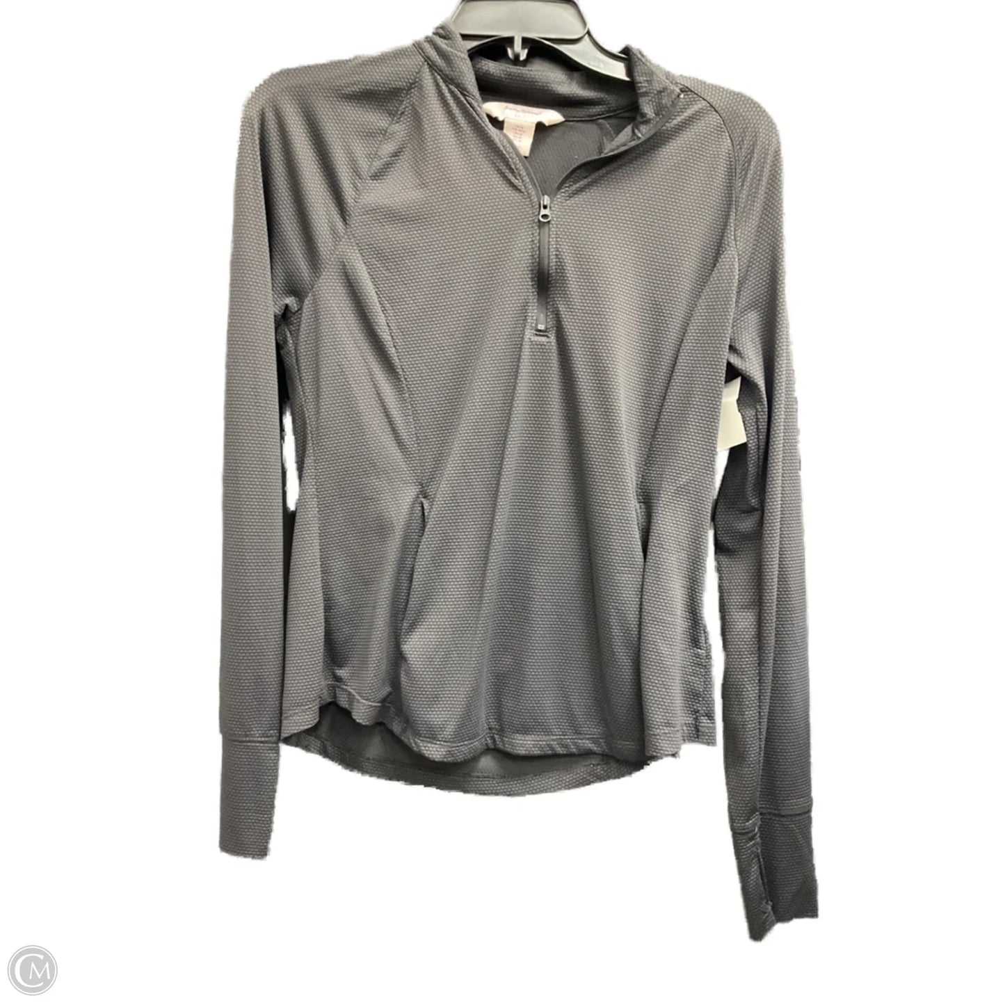 Athletic Top Long Sleeve Collar By Tommy Bahama In Black, Size: M