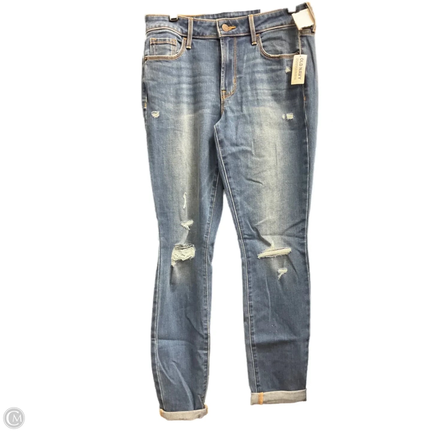 Jeans Skinny By Old Navy In Blue Denim, Size: 4