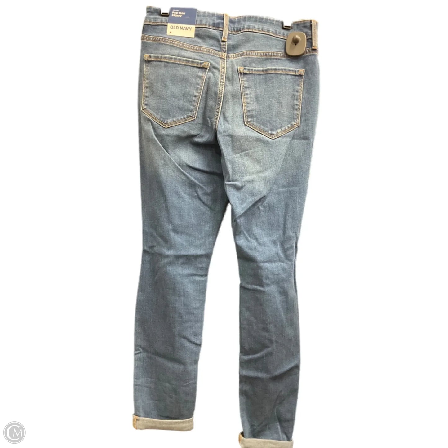 Jeans Skinny By Old Navy In Blue Denim, Size: 4